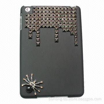 Case for iPad Mini, Made of PC + Metal, Single Bottom Leather with Hardware (the Tetris)